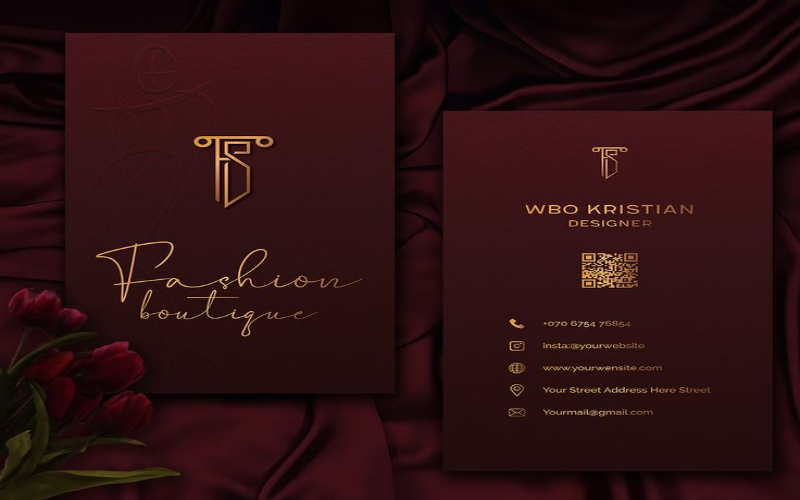 Premium foil visiting cards